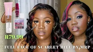 FULL FACE OF MR PRICE SCARLET HILL MAKEUP| ALL PRODUCTS UNDER 100! AFFORDABLE|SOUTH AFRICAN YOUTUBER