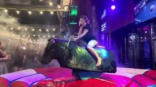 #viralvideo #like #funny #benidorm #Girls #Bull #riding #Amazing #mechanical Bull#part 191