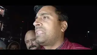 Live visuals of Bhaderwah:- PDD employees holds Candle march at Seri Bazar Bhaderwah.brar