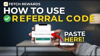 How to use referral code IN FETCH REWARD APP | Fetch Rewards referral code entry Fetch Rewards code
