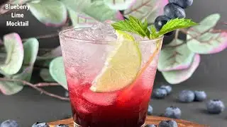 Blueberry Lime Mocktail | Hameesha