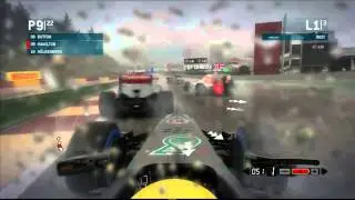 F1 2013 First few corners of SPA in heavy rain