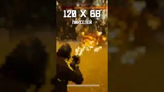 What games look like in 120x68 with DLSS #shorts