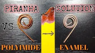 Strip Copper Wire of Polyimide Enamel with Piranha Solution