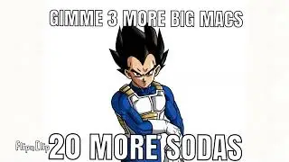 Vegeta Attempts To Purchase Food to Consume and Digest from his Local McDonalds - Dragon Ball TTS