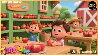 Apple Shop Adventure Song 🍏 | Kids Farm Fun 🎉👶