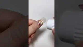 Cute gel nail stickers that can modify the nail shape #shorts #nailart #gelnail #asmr #fyp
