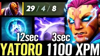 🔥 YATORO Anti Mage 1100 XPM Linken GODLIKE &mdash; 29/4/8 Cancer Shield Signature Carry Dota 2 Pro