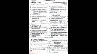 Today's Class 12 Physics Paper HSSC-2 Physics 2nd Annual Exam MCQs Key Federal Board #2024 fbise (2)