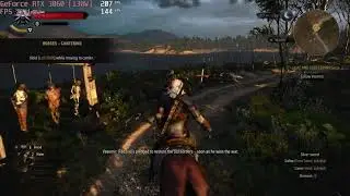🎮 NVIDIA GeForce RTX 3060 [Laptop, 130W] - The Witcher 3 gameplay benchmarks (1080p)