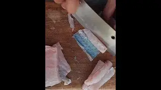 Fish Fingers Cutting from Whole Bhetki Fish...#shorts #fishcutting #fishfingers #youtubeshorts