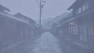 🌧️ 😴 Instant Calm Rain White Noise on Foggy Street for Insomnia Cure & Deep Rest Now  😴