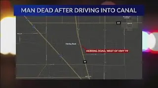Man dead after driving into canal on Herring Road: police