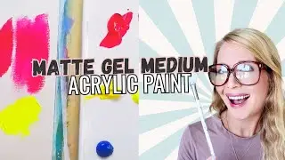 🎨✨ Как использовать матовый гелевый медиум вместо воды | Совершенствуйте акриловую живопись как п...