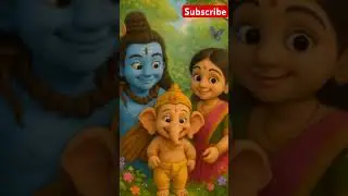 Shiva, Parvati & Baby Ganesha Smiling in Nature ❤️🙏🏻 #wgitachi