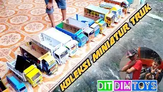 Miniatur Truk Oleng | koleksi miniatur kardus Ditdim toys | diy truck cardboard