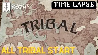 All Tribal Time lapse Crusader Kings 3