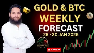 GOLD & BTC Weekly Forecast in Hindi/Urdu | 26 _ 30 JAN 2026 Analysis | FOREX RAAZ