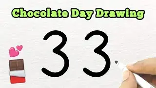 Beautiful Chocolate🍫 Day Drawing | How to Draw Chocolate Day | Happy Chocolate Day Drawing 