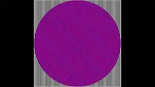 Spherical Red-Blue Zebra in a Vacuum #art #opart #animation