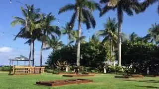 Event Rentals Miami - Farm tables and mismatched chairs at the Ritz Carlton Key Biscayne