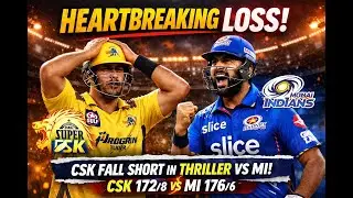 First Game, First Heartbreak 💔 CSK vs MI | IPL 2025 | Cricket 26 #cricket26