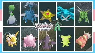 *ASMR* More Pokemon's Sleeping Animations On Water While They Levitate/Fly/Swim In Legends ZA
