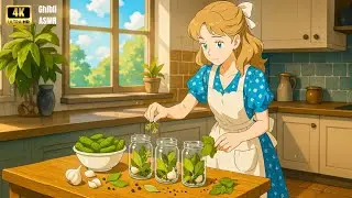 A Day Between Garden and Cellar 🥒 &mdash; Pickles, Honey and Warm Lamp Light !GhibliASMR