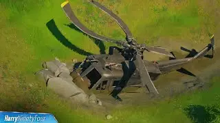 Investigate Downed Black Helicopter Location - Fortnite