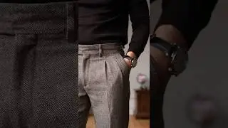 Styling Pleated Tweed Trousers #outfitideas
