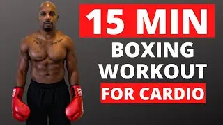 15 MINUTE BOXING CARDIO WORKOUT | Boxing for Beginners | Heavy Bag Cardio