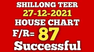 SHILLONG TEER 27-12-2021 || SHILLONG HOUSE CHART  || TEER BAADSHA