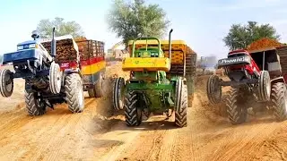John Deere 5036 D | Eicher 368 | Sonalika Di 50 | Mahindra Arjun 555 Di| Tractor Video 