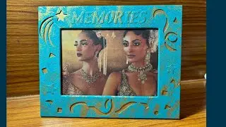 Upcycle old photoframe/convert from old to new/new look to old frame