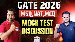 GATE 2026 Mock Test Discussion | MSQ NAT MCQ Questions with Solutions | Nadeem sir | arfaz sir