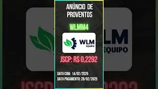 An&uacute;ncio de Proventos - WLMM4 - WLM IND&Uacute;STRIA E COM&Eacute;RCIO