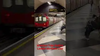Amazingly Fast Northern Line Tube Train London Inderground Waterloo #londonunderground
