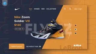 Modern Web UI/UX Design using PixelLab || Tutorial