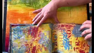 Painted Journal-Orange Addendum Journal 2015-Painted Paper Ephemera