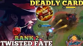 TWISTED SEMI AD BUILD! DEADLY ONE CARD DELETE - TOP 2 GLOBAL TWISTED FATE BY Hải Dopa - WILD RIFT