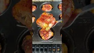 Spaghetti Carbonara Ballen. #spaghetti #carbonara #barbecuesnack #bbqhelden