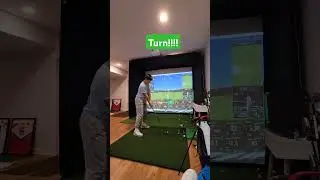 Home golf training #golf #golfsimulator #skytrak #juniorgolf #u14