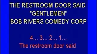 Christmas THE RESTROOM DOOR SAID