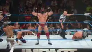 Tag Title Match:  The Wolves vs. The Menagerie vs. the BroMans (July 3, 2014)