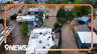 Drone video shows flooding in North Carolina