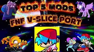 🔥FNF MOD🔥 TOP 5 MODS GLITCHED DE FRIDAY NIGHT FUNKIN' MOBILE [V-SLICE PORT]📁✅😎