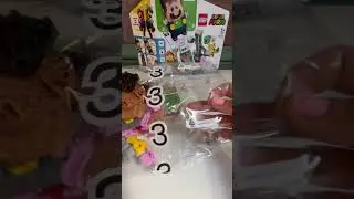 Unboxing Luigi Starter Course #shorts #asmr #mariobros #luigi #jtskitchenette