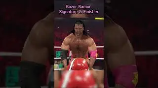 Razor Ramon Signature and Finisher #wwe #shorts #razorramon
