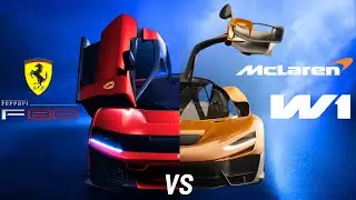 2/3 of the NEW HOLY TRINITY: Ferrari F80 vs McLaren W1 Hypercar Showdown!