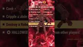 FO76 - Challenges - 3 November 2024 (Milepost Zero - Season 18)